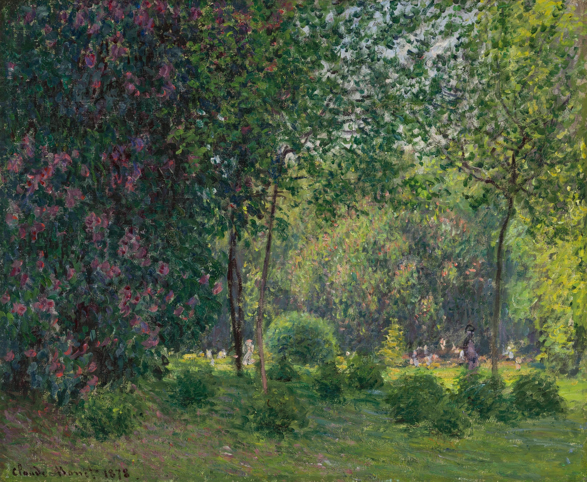 Le Parc Monceau W468 par Claude Monet, 1878, collection particulière