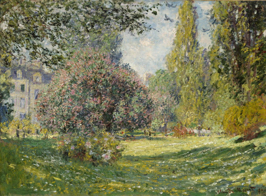 Landskap: Monceau Park W398 - Claude Monet