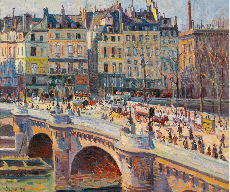 Paris, Pont-Neuf och Quai Conti - Maximilien Luce
