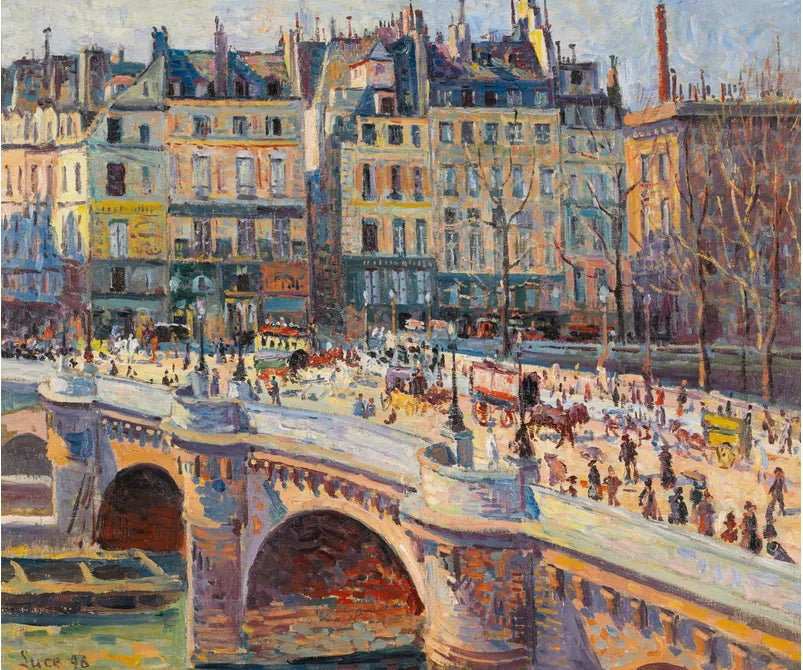 Paris, Pont-Neuf och Quai Conti - Maximilien Luce