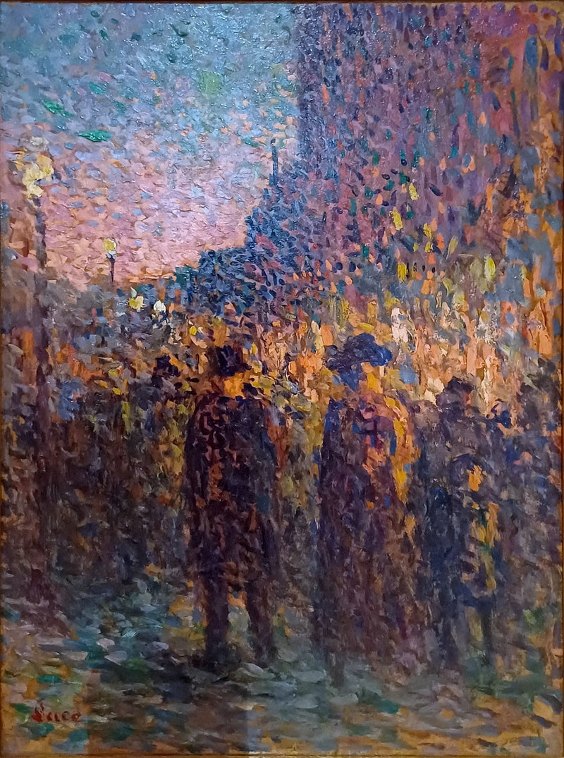 Paris, boulevarderna, natten - Maximilien Luce
