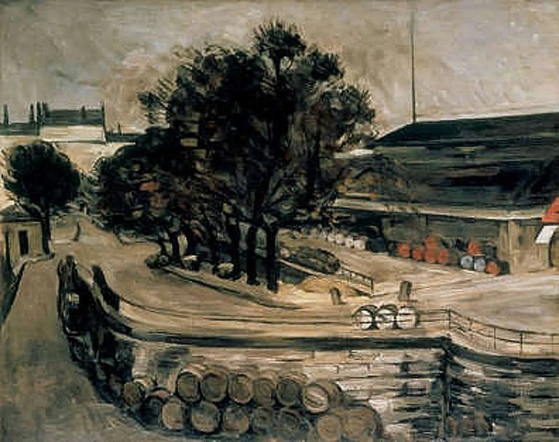 Paris, kajen vid Jussieu (vinhallen) - Paul Cézanne