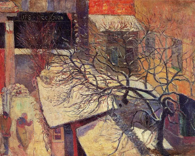 Paris under snön - Paul Gauguin