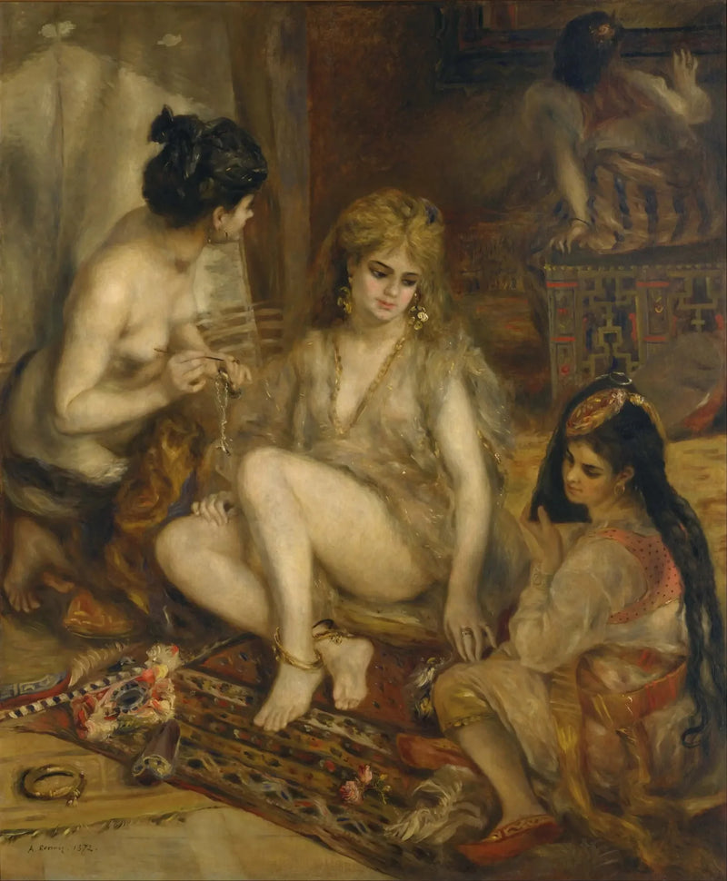 Parisianer klädda i algeriska - Pierre-Auguste Renoir