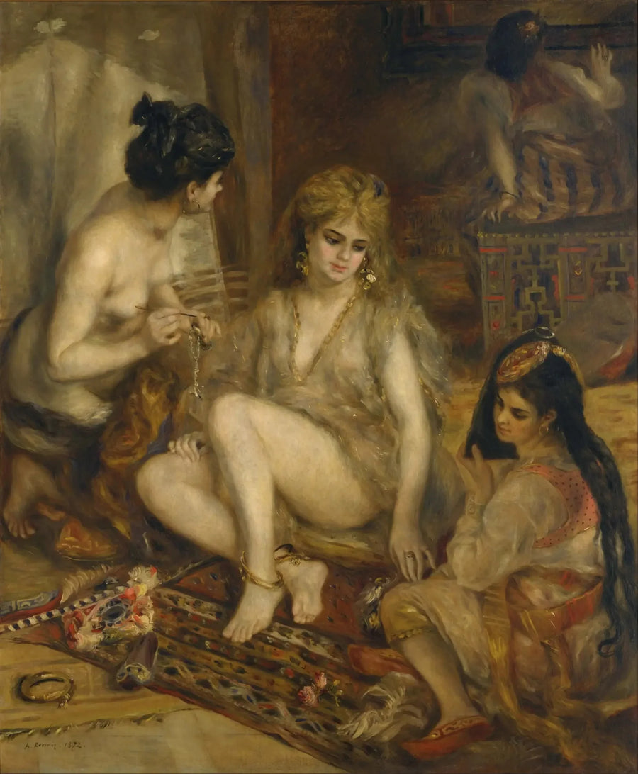 Parisianer klädda i algeriska - Pierre-Auguste Renoir