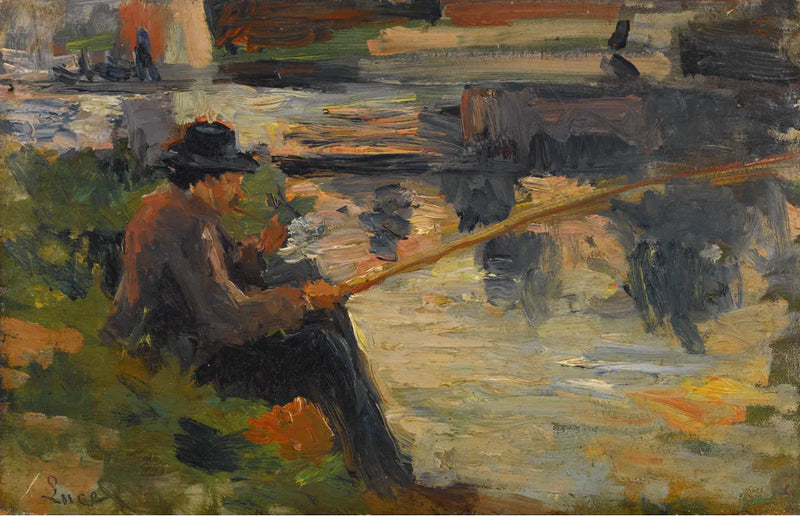 Parizelle med fisket i Bas-Meudon - Maximilien Luce