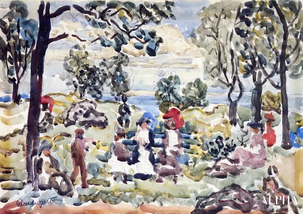 Park, Gloucester - Maurice Prendergast - Reproductions de tableaux et peintures haut de gamme