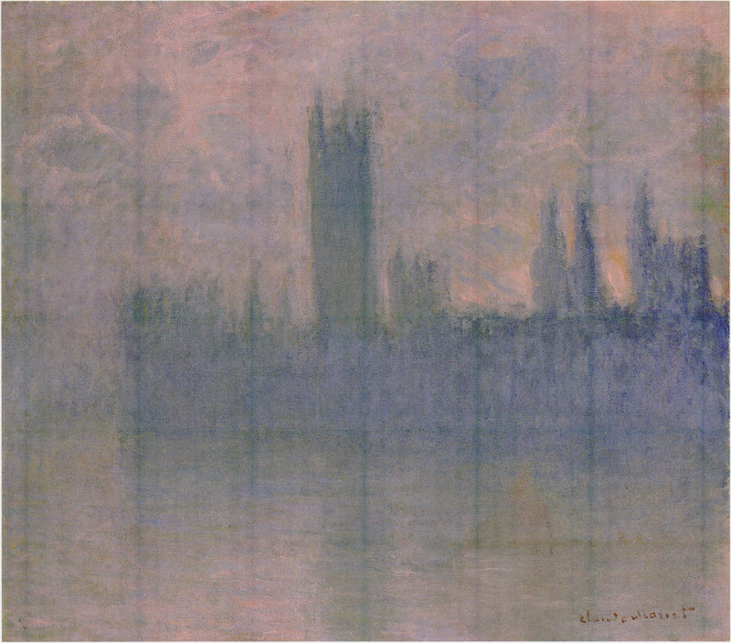 Parlamentsbyggnaderna, Symfoni i rosa - Claude Monet