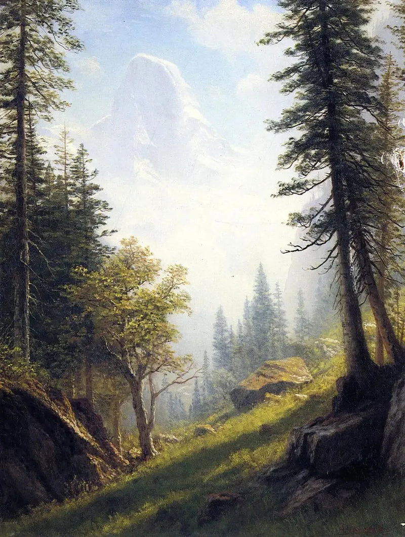 Bland Bernalperna - Albert Bierstadt