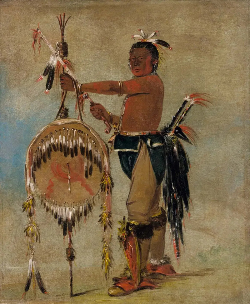 Pash-ee-pa-hó, Petit Chef Poignardant, en Äldre Chef Sauk - George Catlin
