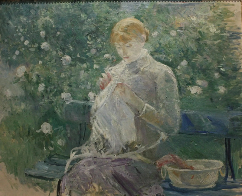 Pasie kusin i Bougivals trädgård - Berthe Morisot