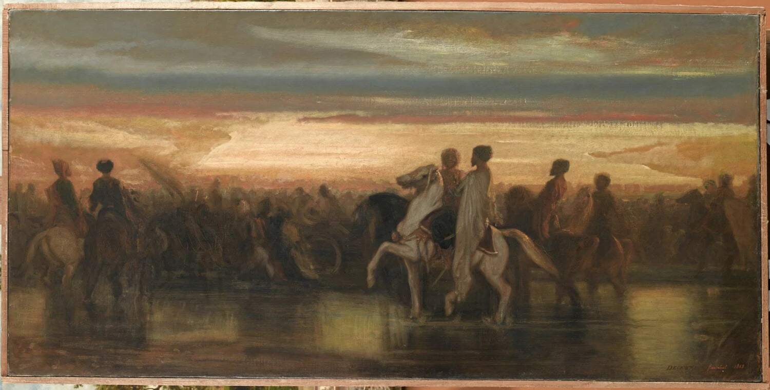 Le passage du gué - Alexandre-Gabriel Decamps