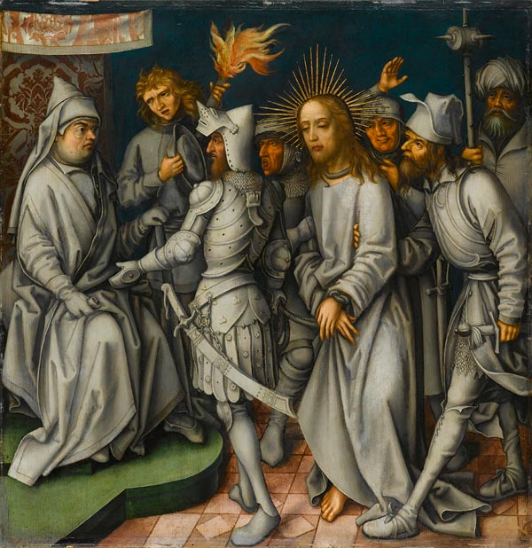 Passion grise : Kristus inför översteprästen - Hans Holbein den äldre