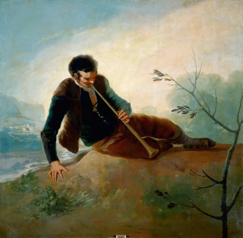 Pasteur som rör vid dulzaina - Francisco de Goya
