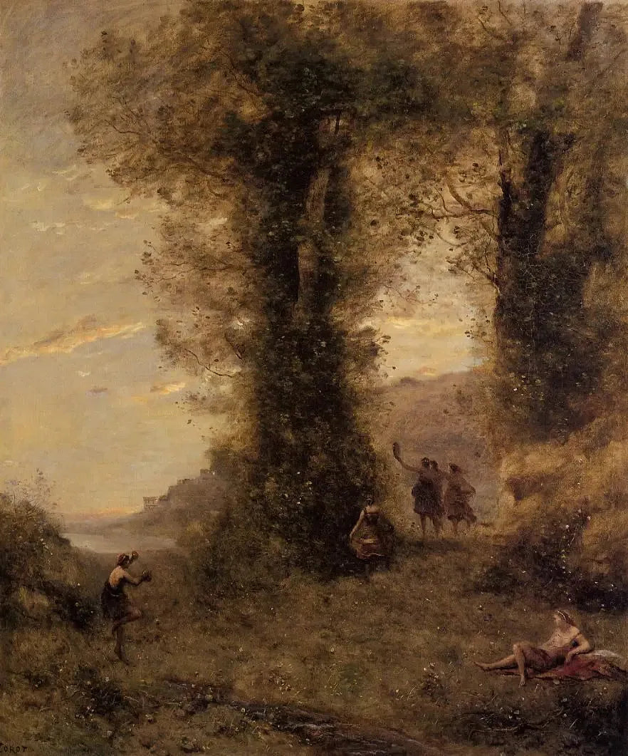 Pastoral — Italiensk minne - Jean-Baptiste Camille Corot