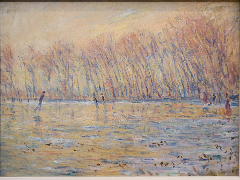 Skridskoåkarna i Giverny - Claude Monet