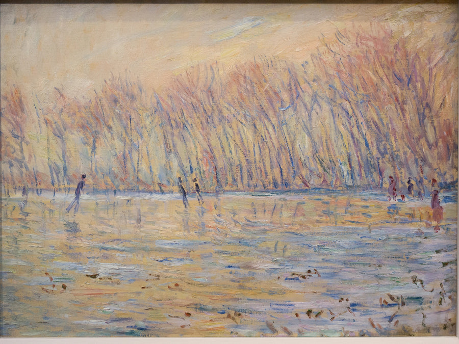 Skridskoåkarna i Giverny - Claude Monet