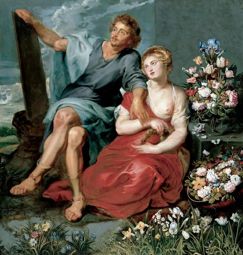 Pausias och Glycera - Peter Paul Rubens