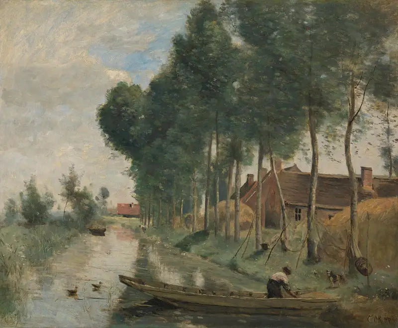 Landskap i Arleux-du-Nord - Jean-Baptiste Camille Corot