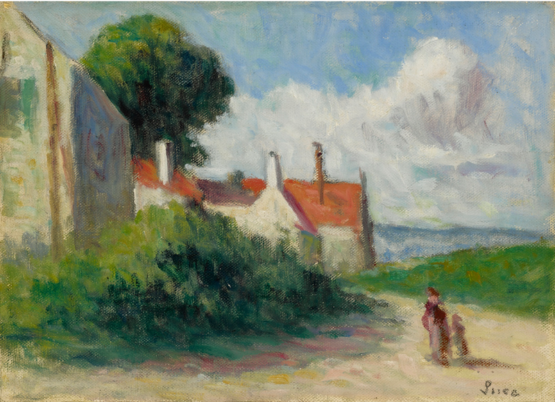 Landskap i Asquin-sous-Vézelay - Maximilien Luce