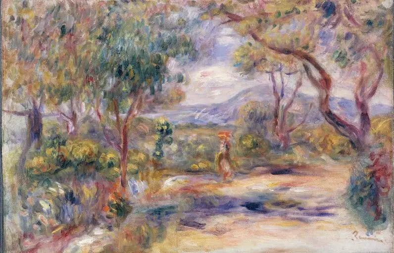 Landskap i Cagnes (Renoirs trädgård) - Pierre-Auguste Renoir
