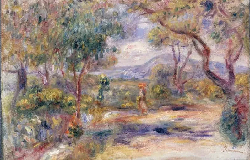Landskap i Cagnes (Renoirs trädgård) - Pierre-Auguste Renoir