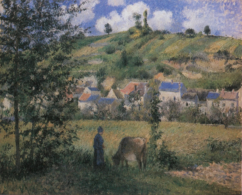 Landskap i Chaponval - Camille Pissarro