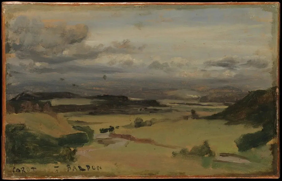 Landskap vid Civita Castellana - Jean-Baptiste Camille Corot