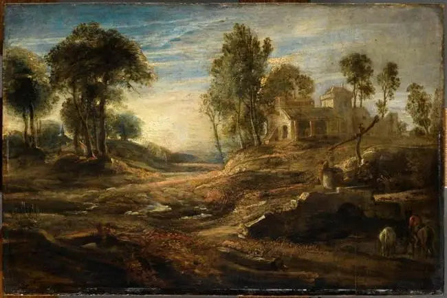 Landskap vid vattenhål - Peter Paul Rubens