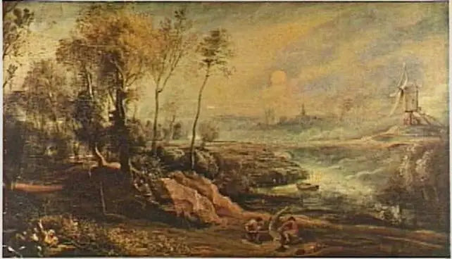 Landskap med fågelskådare - Peter Paul Rubens