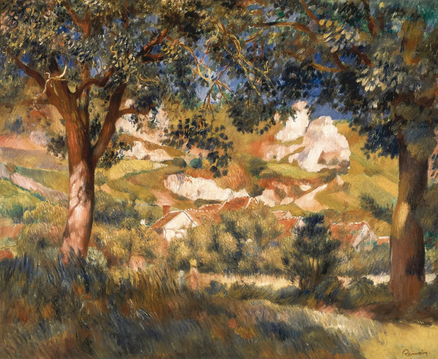 Landskap vid La Roche-Guyon - Pierre-Auguste Renoir