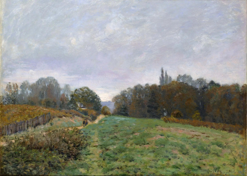 Landskap i Louveciennes - Alfred Sisley