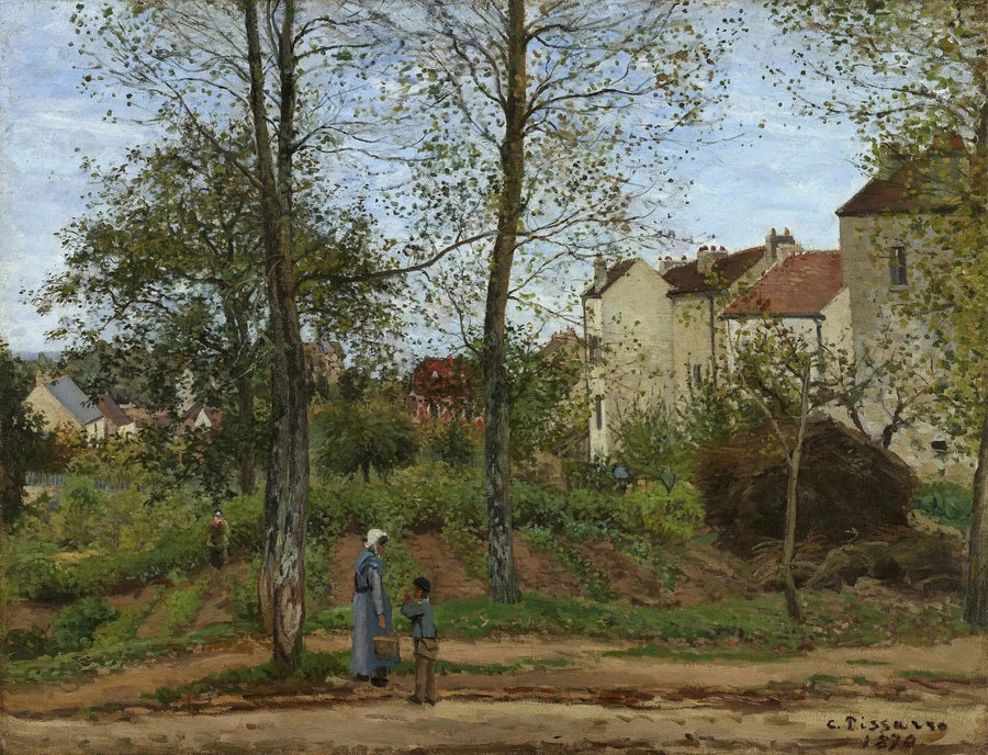 Landskap i Louveciennes, höst - Camille Pissarro