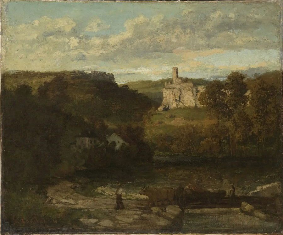 Ornans landskap - Gustave Courbet