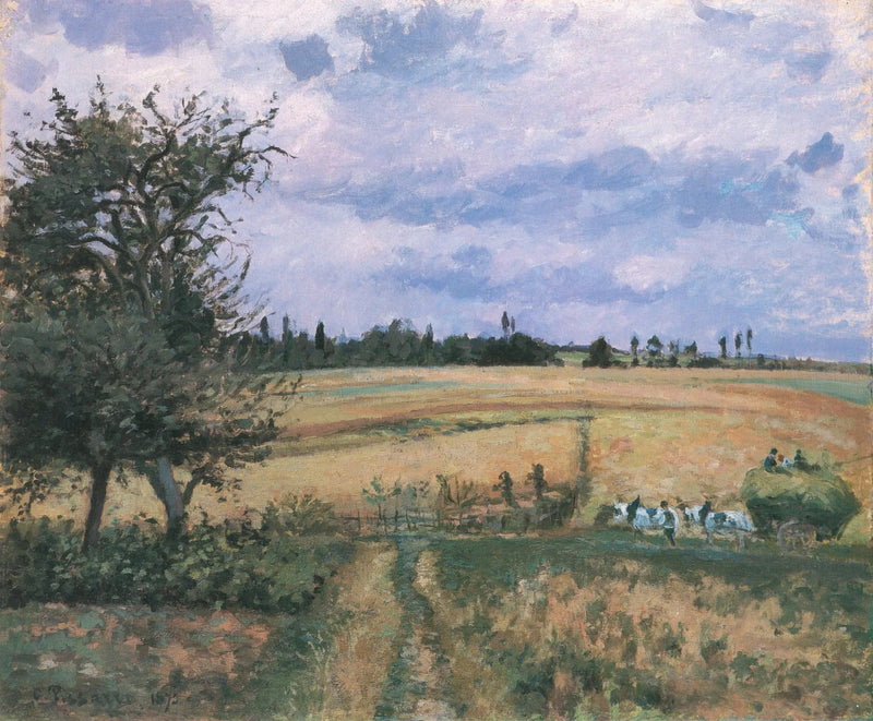 Landskap i Pontoise - Camille Pissarro