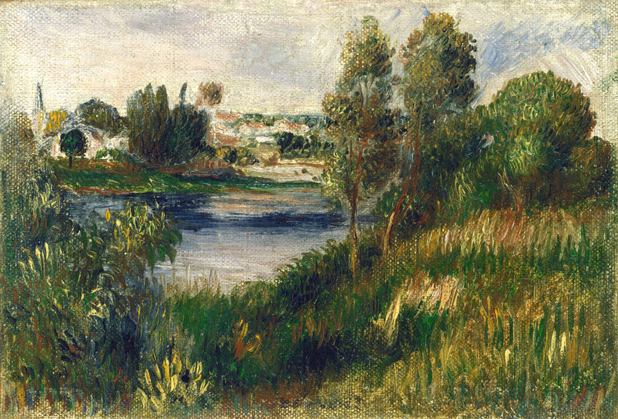 Landskap i Vétheuil - Pierre-Auguste Renoir