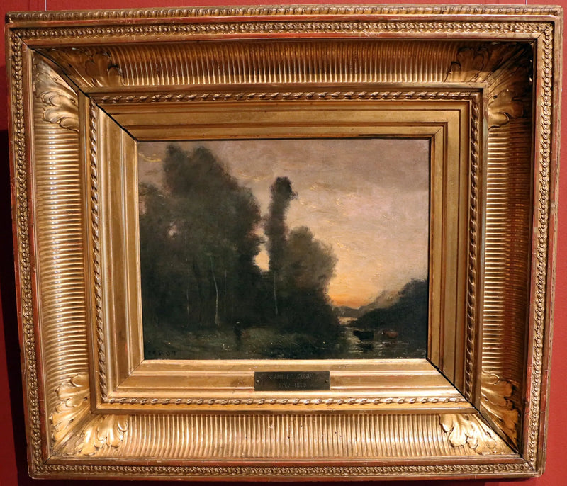 Landskap, kvällsatmosfär - Jean-Baptiste Camille Corot