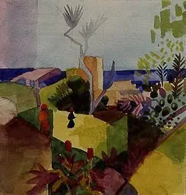 Landskap vid havet - August Macke