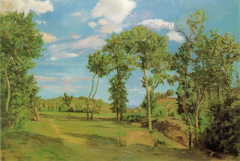 Landskap vid Lez - Frédéric Bazille