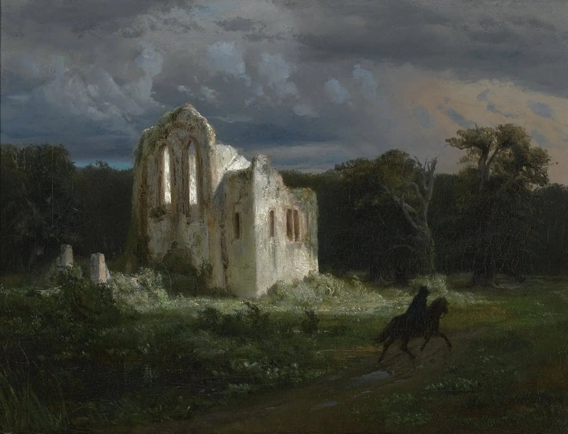 Landskap i månsken - Arnold Böcklin