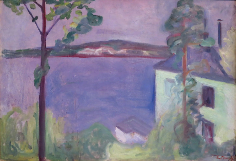 Landskap i månsken - Edvard Munch