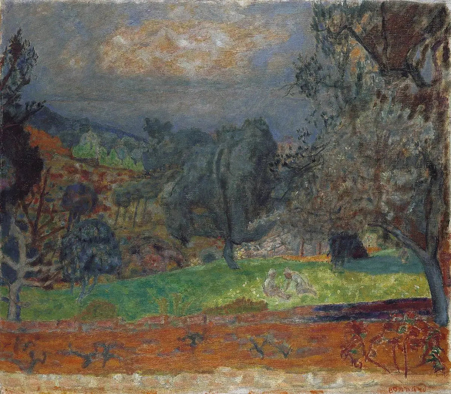 Landskap vid solnedgången. Le Cannet - Pierre Bonnard