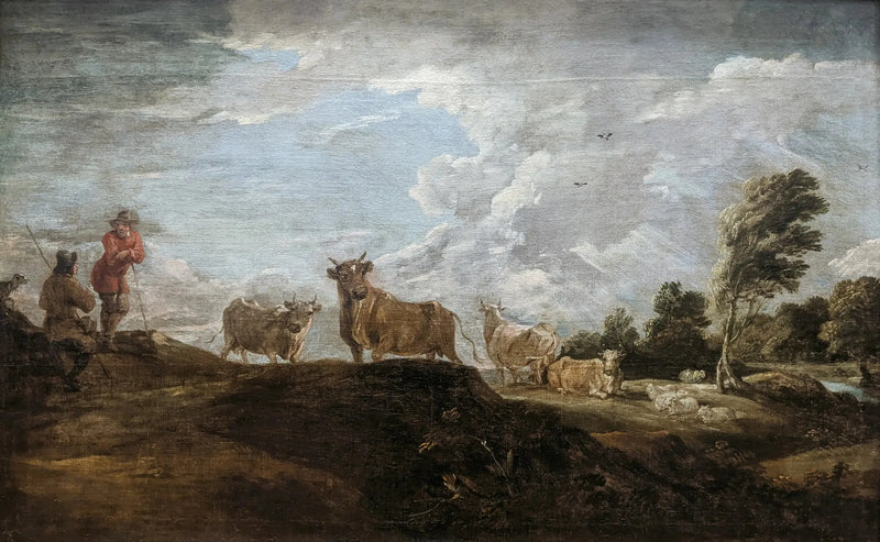Landskap med tjur - David Teniers den yngre