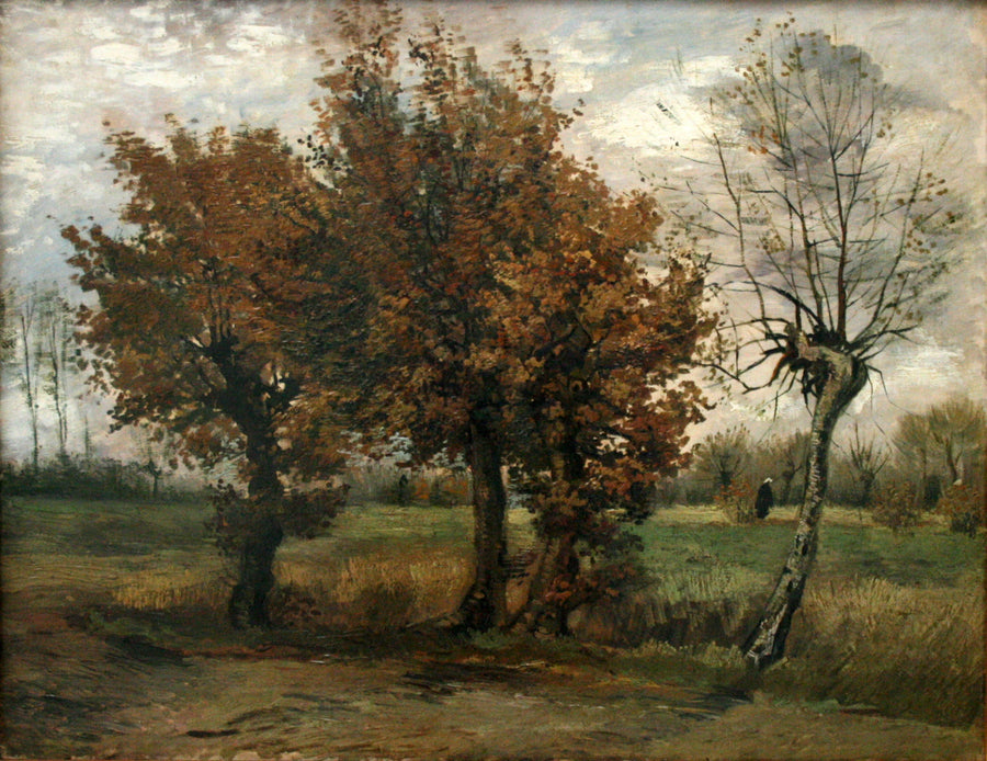 Höstlandskap med fyra träd - Vincent van Gogh
