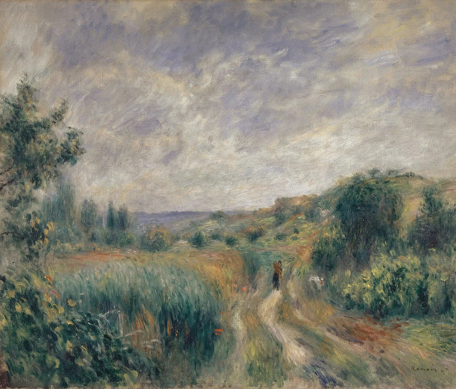 Landskap i omgivningarna av Essoyes - Pierre-Auguste Renoir