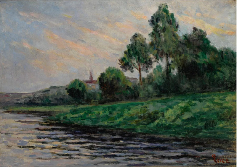 Landskap runt Mantes - Maximilien Luce