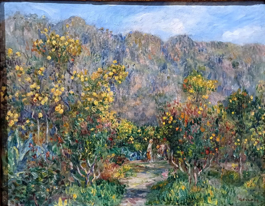 Landskap med mimosa - Pierre-Auguste Renoir