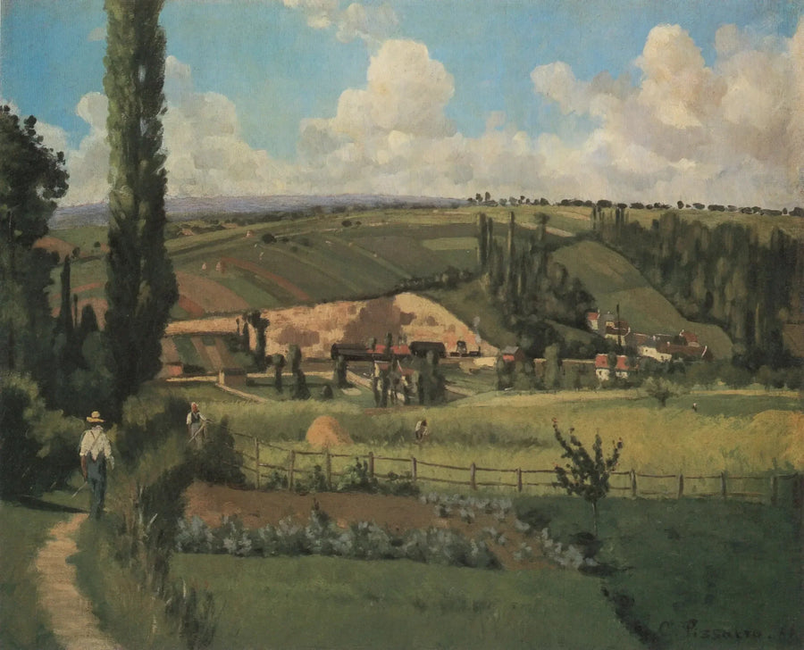 Landskap vid Pâtis, Pontoise - Camille Pissarro