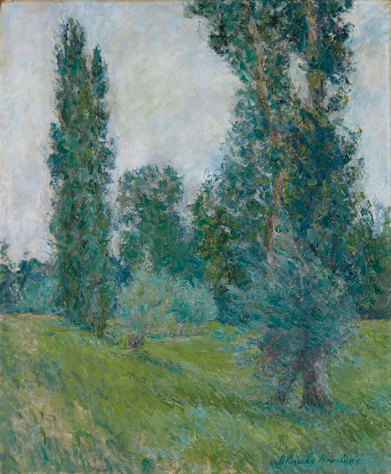 Giverny-landskap med popplar - Blanche Hoschede Monet