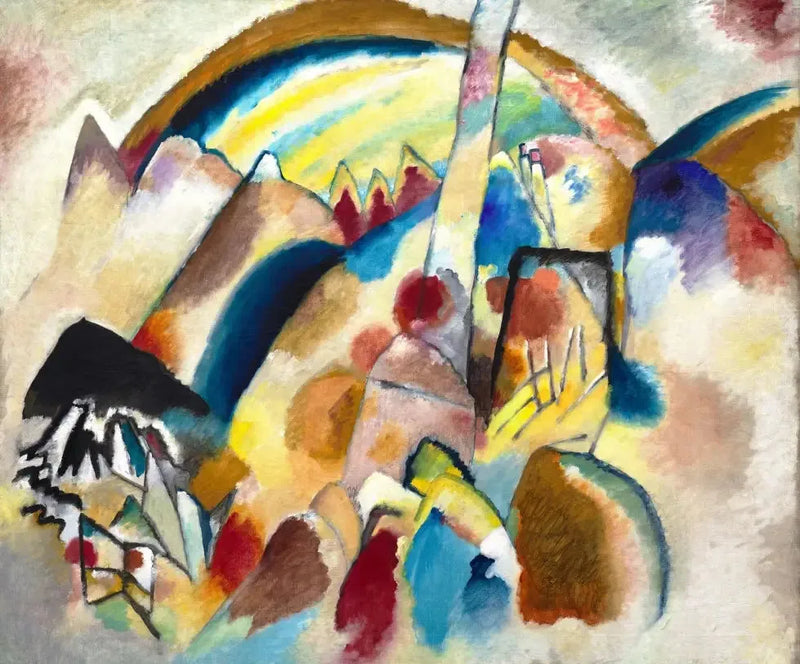 Landskap med röda fläckar, nr 2 - Vassily Kandinsky